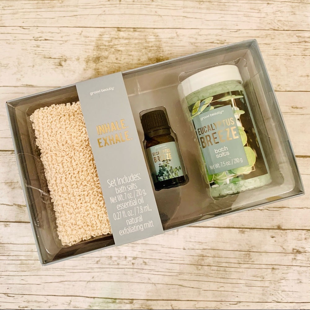 Bath Salts & Essential Oil Set - Eucalyptus